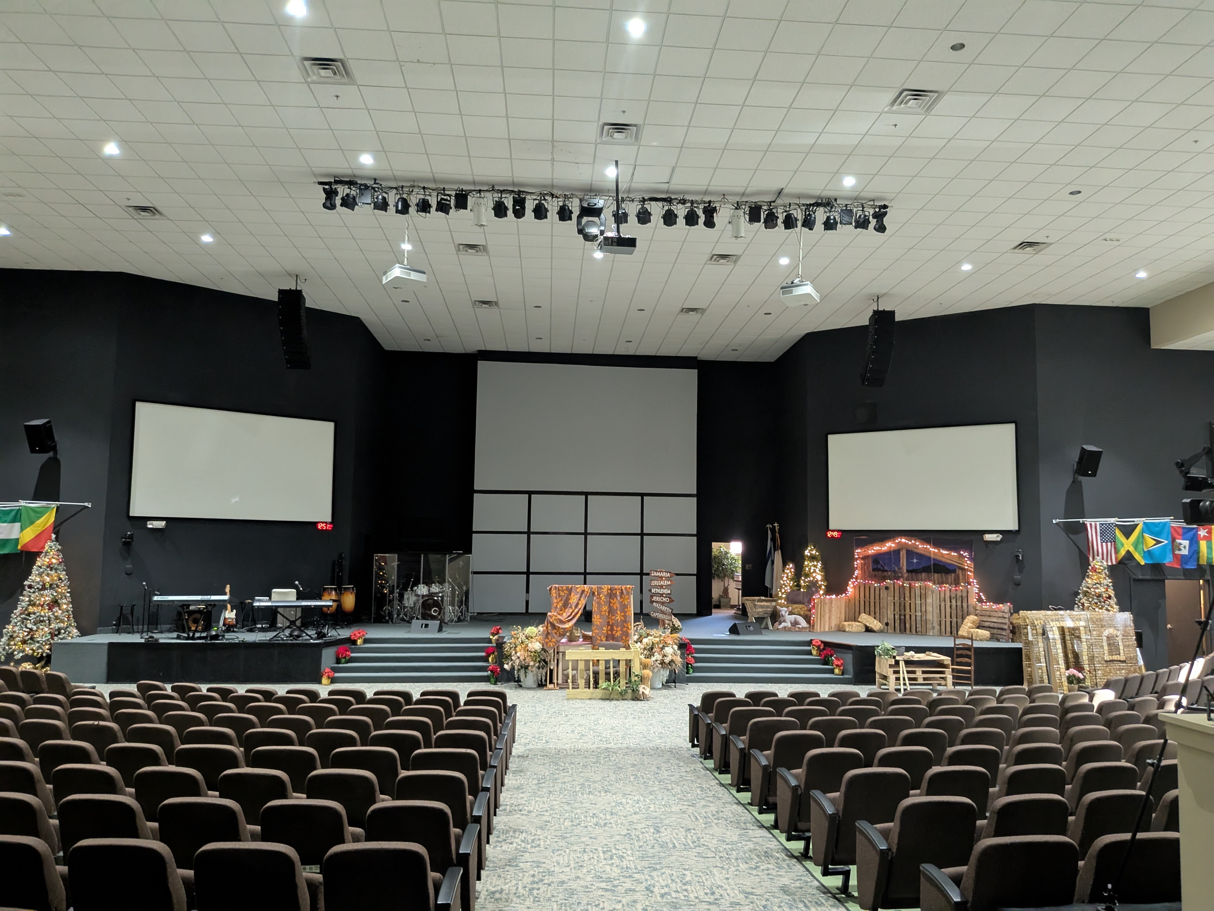 Before — Original projector setup at Jesus Power