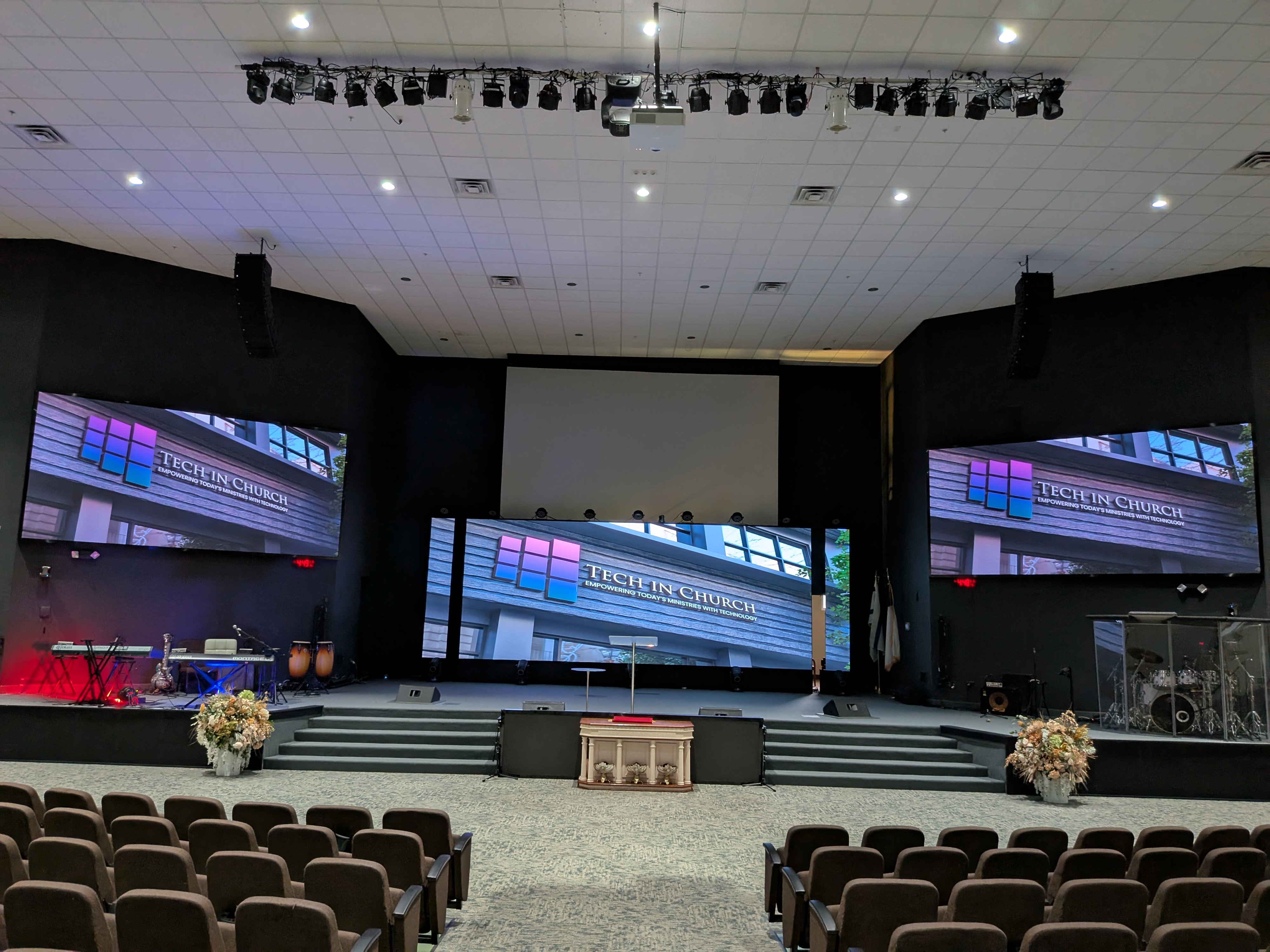 LED Video Wall in Church