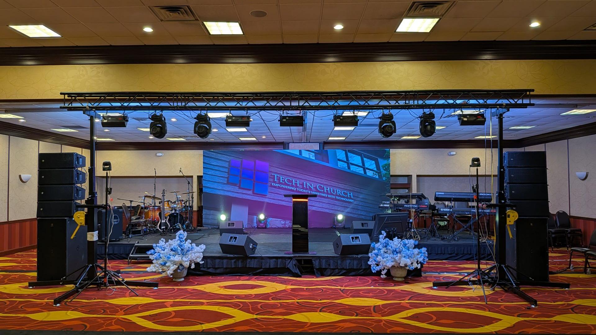 AV Equipment Rental Setup