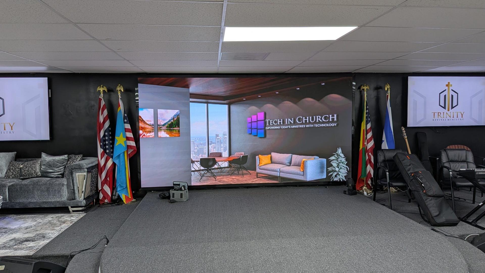 Trinity Revival Ministries LED Wall Installation